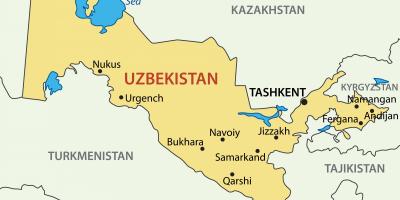 Πρωτεύουσα του Ουζμπεκιστάν χάρτης